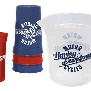 Harley-Davidson Plastic Pitcher & Plastic Cups Drink Set